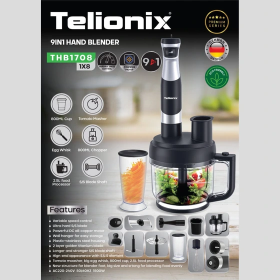 گوشت کوب 9 کاره تلیونیکس مدل THB1708