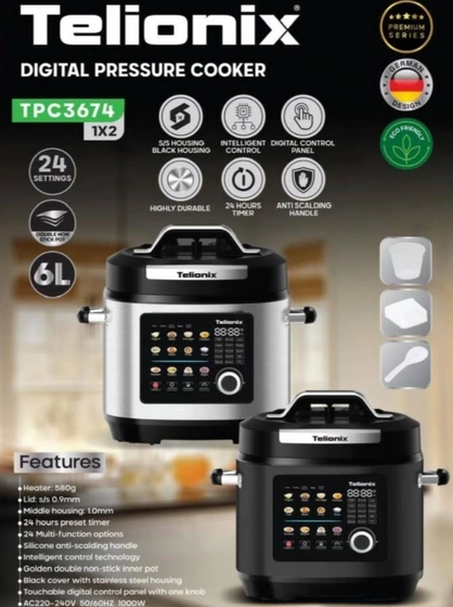 مولتی کوکر دیجیتال تلونیکس مدل TPC3674