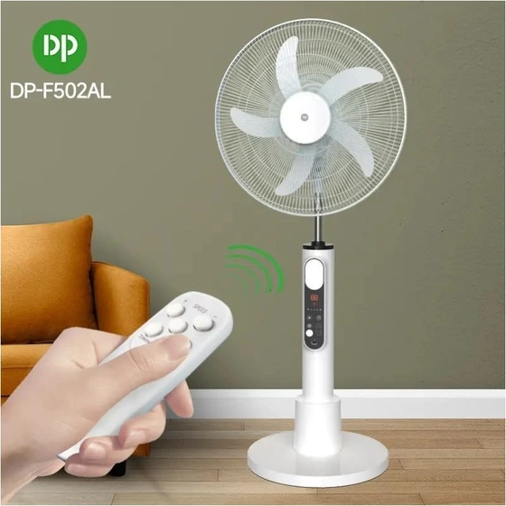 پنکه شارژی ایستاده DP مدل DP-F502AL سایز ۱۸ اینچ